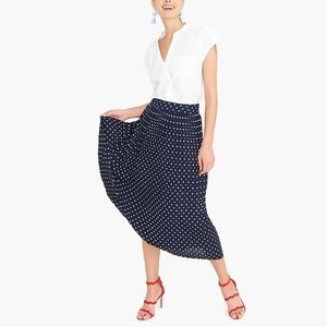 Pleated midi skirt